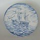 Plate with sailing ship